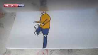 نمایش تکنیک نیمار روی کاغذ_1