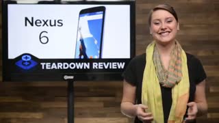 کالبدشکافی تلفن هوشمند نکسوس 6 توسط iFixit