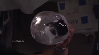 تفریح جالب در استگاه فضایی