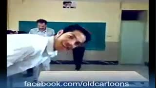 رقص پشت سر معلم ( خنده دار)