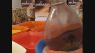 نقّاشی با شن (توی بطری)
