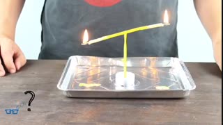 آزمایش جالب با شمع و نی (وزن)