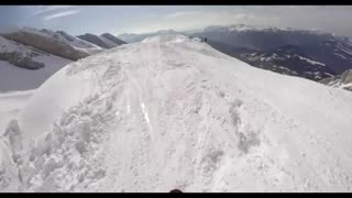 لحظات جذاب اسکی روی برف