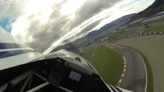 مسابقه خلبانی رد بال "Red Bull" در اتریش را از داخل کابین خلبان تماشا کنید