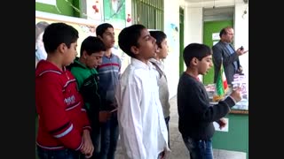سرود در جشن 22 بهمن1393 از  مدرسه محمد علی زاده  روستای چاله پل