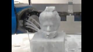 پیکر تراشی بر روی سنگ،سی ان سی 5 کله LaserSwan.net