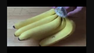 ترفندی  ساده برای نگهداری مدت بیشتر موز