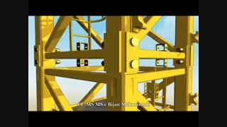 نصب جرثقیل برجی(تاور کرن) / Installation of  tower cranes