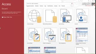 ایجاد دیتابیس در نرم افزا ر ۲۰۱۳ Microsoft Access