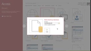ایجاد دیتابیس خام در   ۲۰۱۳ Microsoft Access