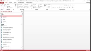 ناحیه پیمایش در نرم افزار ۲۰۱۳ Microsoft Access