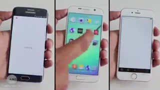 مقایسه سرعت گلکسی اس6 گلکسی اس6 اج وآیفون 6