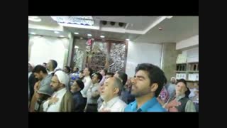 مراسم سینه زنی شب رحلت حضرت زینب در حرم قمر بنی هاشم