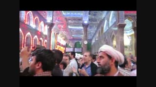 مراسم سینه زنی 15 اردیبهشت 94 در حرم امام حسین توسط حاج اسدالله عرب سرخی