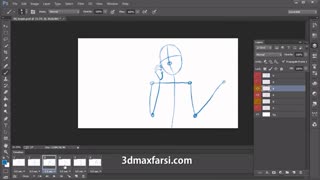 آموزش نقاشی ساخت انیمیشن ساده Animation photoshop