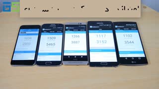 مقایسه بنچمارک Note 4،Galaxy S6،LG G4،one M9 و iPhone 6