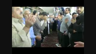 مراسم  سینه زنی  شب شهادت امام کاظم(ع) توسط حاج عباس حیدرزاده در حرم  عباسی