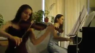 دوئت زیبای پیانو و ویولن - Canon In D