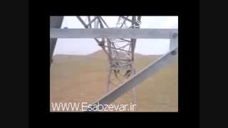 سختی کار دکل بندان خطوط انتقال برق