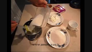 دسر کرم زعفرانی