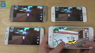 مقایسه نحوه ی اجرای بازی GTA در آیفون 6 و گلکسی S6
