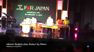 اجرای  زنده - زیبا و متفاوت  آهنگ مشهور کیتارو (متسوری) توسط دانشجویان جاکارتا