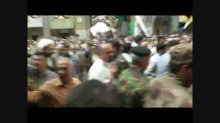 فیلم طواف شهید مدافع حرم در حرم حضرت عباس(ع)