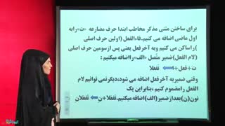 فعل مضارع از عربی هشتم متوسطه