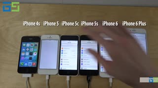 مقایسه سرعت آیفون ها در iOS 9