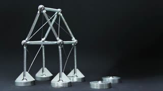 فیلم شبیه سازی رفتار خرپا در برابر نیروها