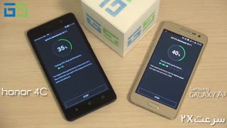 مقایسه نتایج بنچمارک Antutu در honor 4C و Galaxy A3