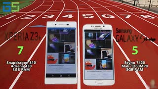 مقایسه کامل سرعت و بنچمارک Galaxy S6 edge با Xperia Z3+