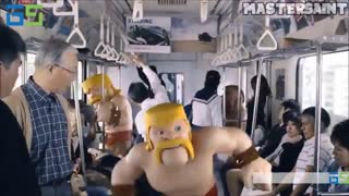 کلیپ دیدنی حضور شخصیت های Clash of Clans در دنیای واقعی