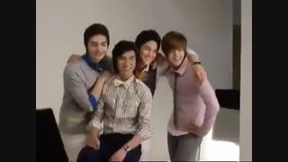 پشت صحنه عکس برداری پسران فراتر از گل برایLG...............با بازی عشقم لی مین هو