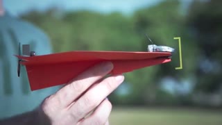 موشک کاغذی همراه با موتور و کنترل با گوشی