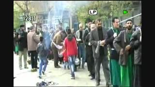 مراسم عزاداری شهر زرنق روز عاشورا هیئت زنجیر  زنی