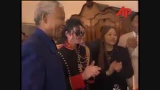 مایکل جکسون در جشن تولد خصوصی نلسون ماندلا