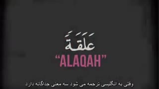 معجزه علمی قرآن ، جنین علقه