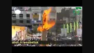 why iranian burn obeliskسوزاندن نماد آبلیسک(مذهبی-دشمن)
