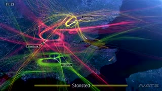 ترافیک هوایی لندن در 24 ساعت