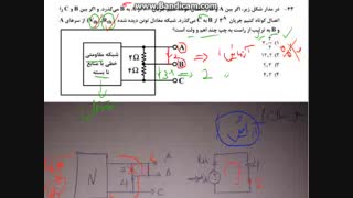 حل تشریحی سوالات مدارهای الکتریکی کنکور ارشد برق
