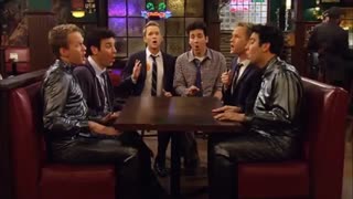 Barney and Ted singing "For The Longest Time"