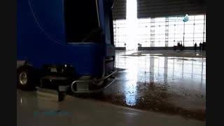 اسکرابر با سرنشین_کف شوی_ماشین شستشوی زمین_دستگاه شستشوی کف