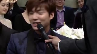 پارک شین هه و لی مین هو در مراسم بیفان