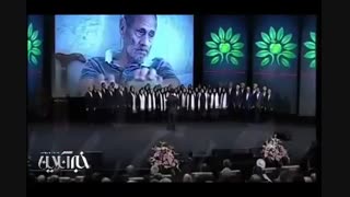 اجرای گروه کر سالمندان در حضور رئیس جمهور و دیگر اعضای هیات دولت