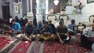 مراسم دعای کمیل مداح اهل بیت آقای امیرحسین جعفری 15مرداد94 داخل هیئت