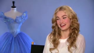 مصاحبه با لیلی جیمز بازیگر نقش سیندرلا