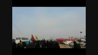 ابتداء پیاده روی از مسیر نجف به طرف کربلا، روز اربعین