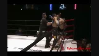 مبارزه آزاد 1 - اومیگاوا (جودو) در مقابل راس (موی تای)