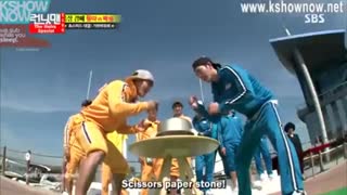 سنگ کاغذ قیچی ووبین و جونگ کوک-رانینگ من وارثان